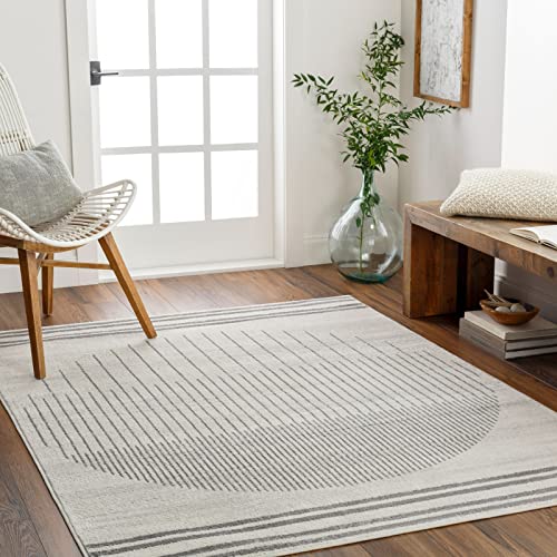 Surya Nairobi Teppich Wohnzimmer Boho, großer Teppich Schlafzimmer 200x274 cm - Teppich für Esszimmer mit geometrischem Muster, Skandinavischer Wohnzimmerteppich modern in Creme und Grau Surya Nairobi Teppich Wohnzimmer Boho, großer Teppich Schlafzimmer 200x274 cm - Teppich für Esszimmer mit geometrischem Muster, Skandinavischer Wohnzimmerteppich modern in Creme und Grau von Livabliss