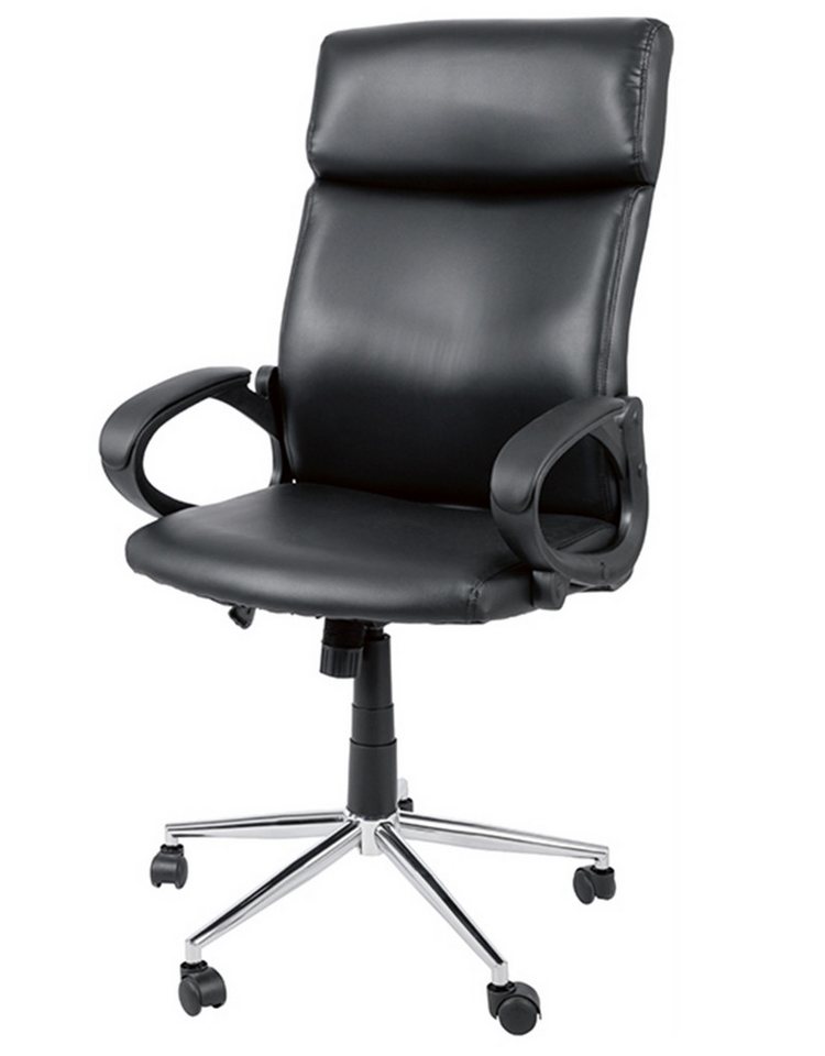 Livarno home Schreibtischstuhl Livarno Home Drehstuhl mit Kunstlederpolsterung schwarz Bürostuhl Livarno home Schreibtischstuhl Livarno Home Drehstuhl mit Kunstlederpolsterung schwarz Bürostuhl von Livarno home