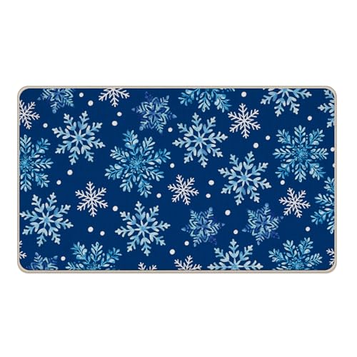 Livcoz Fußmatte mit Schneeflocken-Motiv, dekorativ, rutschfest, für den Eingangsbereich, Weihnachten, saisonal, für drinnen und draußen, Zuhause, Küche, Dekoration, 43,2 x 73,2 cm Livcoz Fußmatte mit Schneeflocken-Motiv, dekorativ, rutschfest, für den Eingangsbereich, Weihnachten, saisonal, für drinnen und draußen, Zuhause, Küche, Dekoration, 43,2 x 73,2 cm von Livcoz
