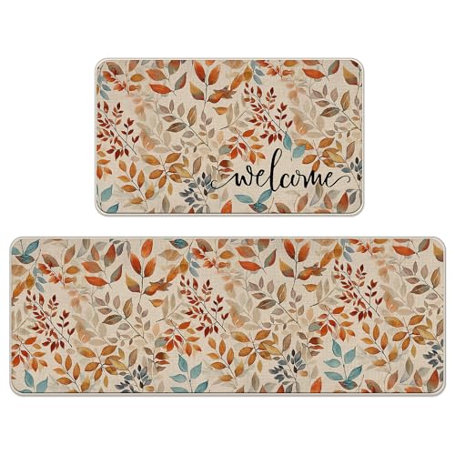 Livcoz Küchenteppich-Set, 43,2 x 73,2 cm und 43,2 x 119,2 cm, 119 cm, 2 Stück von Livcoz