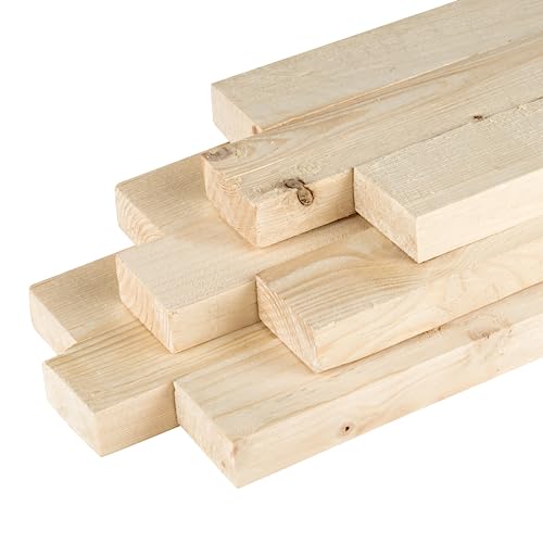 MyTimber® Holzlatten als Bauholz Dachlatten | Holz zum selber bauen | 4 x 6cm breit| Kantholz 2m lang | Holzlatte für als Konstruktionsholz für dein DIY-Projekt von Live Distance Shopping