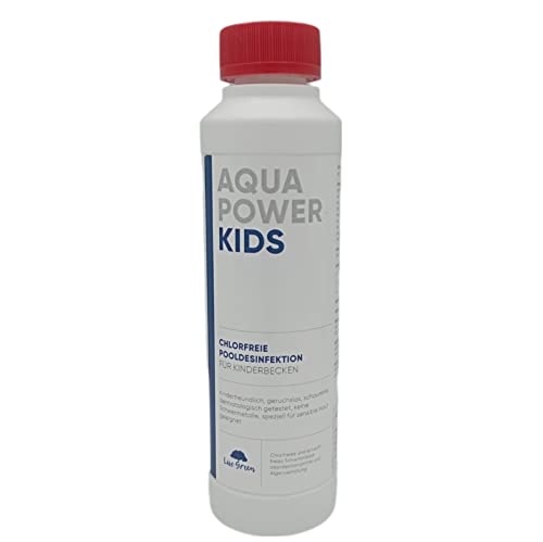 Aqua Power Kids, Algizid chlorfrei, 250 ml,chlorfreie Wasserpflege für Kinderbecken, Pooldesinfektion von Live Green AQUA POWER