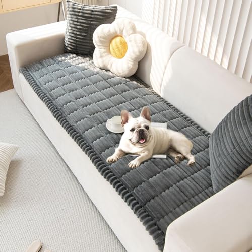 LiveGo Sofabezüge waschbar, Flauschige Couchbezüge für Haustiere, Hundematte, Möbelschutzbezug, Rutschfester Sofabezug für 1 2 3-Sitzer, Haustiermatte, Bettcouchbezug von LiveGo