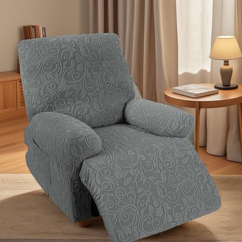 LiveGo Relaxsesselbezug, Stretch-Liegestuhlbezüge für 1-, 2-, 3-Sitzer, rutschfeste Sesselschoner mit Aufbewahrungstasche, Möbelschutzbezüge für Zuhause mit Kindern und Haustieren von LiveGo