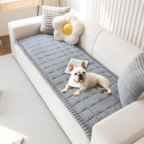 LiveGo Sofabezüge waschbar, Flauschige Couchbezüge für Haustiere, Hundematte, Möbelschutzbezug, Rutschfester Sofabezug für 1 2 3-Sitzer, Haustiermatte, Bettcouchbezug von LiveGo