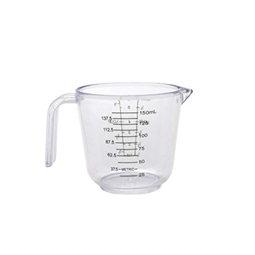 Livecitys 150/300 / 600ml Griff Messbecher Wassermilch Eierwaage Becher Messwerkzeug Für Die Küche Transparent 150 ml von Livecitys