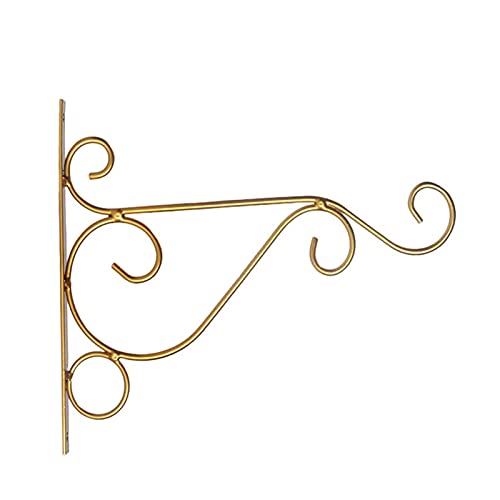 Livecitys Hängende Pflanzen Halterung Exquisite Garden Yard Decor Tragbare Blumentopf Wand Pflanzgefäß Im Europäischen Stil Für Balkon Mit Schrauben Golden 20 * 25cm von Livecitys