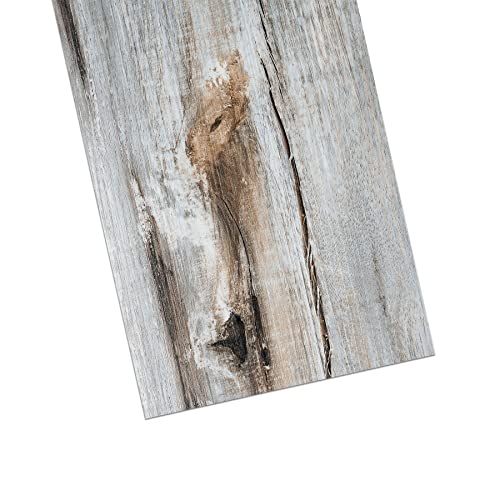 Livelynine 32 Fliesen PVC Bodenbelag Holzoptik Vinylboden Selbstklebend Blau Bodenfliesen Selbstklebend Rustikal Wasserdicht Fliesenaufkleber Boden Badezimmer Küche Tapete Holzoptik Blau 90CMx15CM von Livelynine