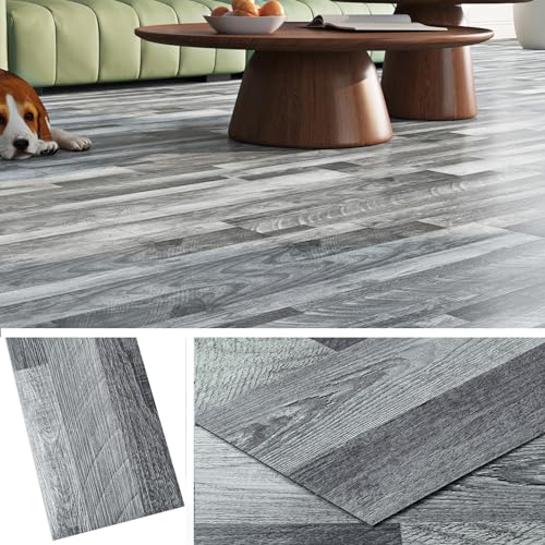 Livelynine Dicke PVC Bodenbelag Selbstklebend Holzoptik Grau 90x15CM Wasserdicht Vinylboden Selbstklebend Badezimmer Küche Linoleum Bodenbelag Selbstklebend Holzoptik PVC Boden Selbstklebend, 18 Stück Livelynine Dicke PVC Bodenbelag Selbstklebend Holzoptik Grau 90x15CM Wasserdicht Vinylboden Selbstklebend Badezimmer Küche Linoleum Bodenbelag Selbstklebend Holzoptik PVC Boden Selbstklebend, 18 Stück von Livelynine