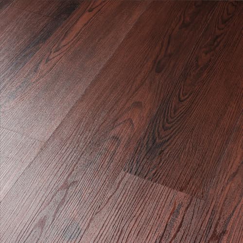 Livelynine Dicke Vinylboden Selbstklebend Badezimmer Holz Rotbraun 90x15CM PVC Bodenbelag Selbstklebend Bad 36-Stück Bodenfliesen Selbstklebend Küche Laminatboden Wasserfest Holzoptik Kiefer Landhaus von Livelynine