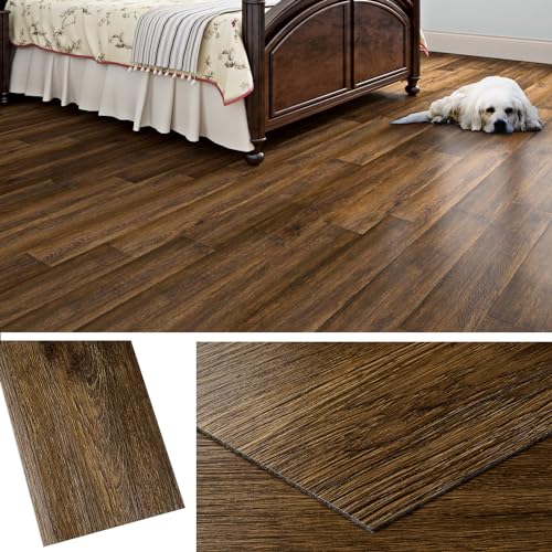 Livelynine Dicke Vinylboden Selbstklebend Holzoptik Braun 90x15CM PVC Bodenbelag Selbstklebend Holz Dunkel 36-Stück Klebefliesen Boden Badezimmer Küche PVC Boden Selbstklebend Holzoptik Schlafzimmer Livelynine Dicke Vinylboden Selbstklebend Holzoptik Braun 90x15CM PVC Bodenbelag Selbstklebend Holz Dunkel 36-Stück Klebefliesen Boden Badezimmer Küche PVC Boden Selbstklebend Holzoptik Schlafzimmer von Livelynine