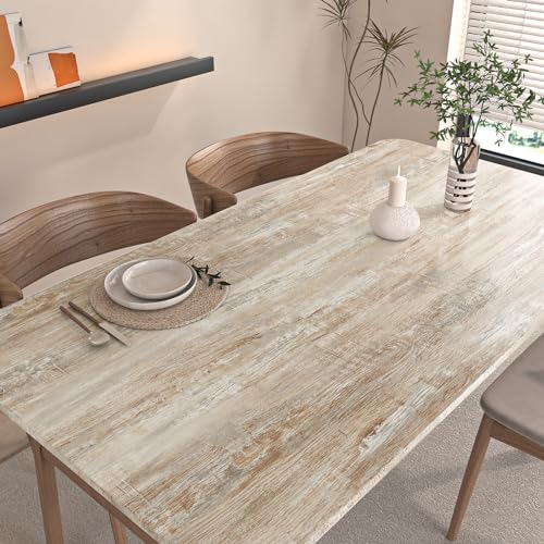 Livelynine Folie Arbeitsplatte Küche Holzoptik Hell 40CMx5M Abwaschbare Möbelfolie Holz Hell Esstisch Schreibtisch Klebefolie Holzoptik Natur Küchenschrank Selbstklebende Tapete Holzoptik Schlafzimmer von Livelynine