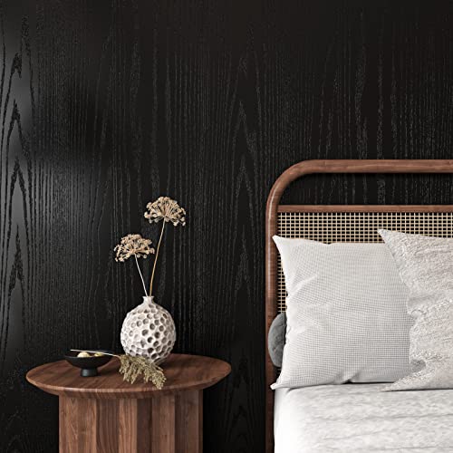 Livelynine Klebefolie Holzoptik Schwarz Matt 500CM x 90CM Breit Selbstklebende Tapete Holzoptik Schwarz Schlafzimmer Wohnzimmer Wand Wasserdicht Möbelfolie Holz Schwarz Tischplatte Holzfolie Livelynine Klebefolie Holzoptik Schwarz Matt 500CM x 90CM Breit Selbstklebende Tapete Holzoptik Schwarz Schlafzimmer Wohnzimmer Wand Wasserdicht Möbelfolie Holz Schwarz Tischplatte Holzfolie von Livelynine
