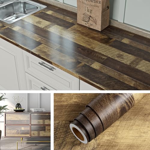 Livelynine Klebefolie Möbel Holzoptik 40CMx5M Tapete Selbstklebend Holzoptik Braun Schlafzimmer Abwaschbare Arbeitsplatte Folie Küche Holz Folie für Möbel Holzoptik Schreibtisch Möbelfolie Holz Büro Livelynine Klebefolie Möbel Holzoptik 40CMx5M Tapete Selbstklebend Holzoptik Braun Schlafzimmer Abwaschbare Arbeitsplatte Folie Küche Holz Folie für Möbel Holzoptik Schreibtisch Möbelfolie Holz Büro von Livelynine