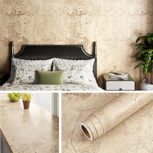 Livelynine Selbstklebende Tapete Betonoptik Braun Tapete Schlafzimmer Wohnzimmer Industriestil Wandtapete Selbstklebend Beton Klebefolie Badezimmer Wasserfest Möbelfolie Selbstklebend Küche 40CMx2M Livelynine Selbstklebende Tapete Betonoptik Braun Tapete Schlafzimmer Wohnzimmer Industriestil Wandtapete Selbstklebend Beton Klebefolie Badezimmer Wasserfest Möbelfolie Selbstklebend Küche 40CMx2M von Livelynine