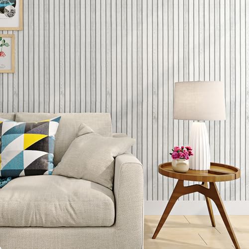 Livelynine Tapete Selbstklebend Holzoptik 3D Effekt 40CMx5M Abwaschbare Selbstklebende Tapete Holz Weiß Wohnzimmer Badezimmer Selbstklebende Wandpaneele Holz Weiß Holztapete Selbstklebend Weiss Livelynine Tapete Selbstklebend Holzoptik 3D Effekt 40CMx5M Abwaschbare Selbstklebende Tapete Holz Weiß Wohnzimmer Badezimmer Selbstklebende Wandpaneele Holz Weiß Holztapete Selbstklebend Weiss von Livelynine