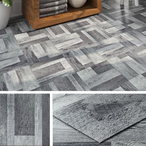Livelynine Vinylboden Selbstklebend Fliesenoptik 30x30CM PVC Bodenbelag Selbstklebend Holzoptik Grau 16-Fliesen Wasserdicht Bodenfliesen Selbstklebend Bad Vinyl Bodenbelag Selbstklebend Küche Flur Livelynine Vinylboden Selbstklebend Fliesenoptik 30x30CM PVC Bodenbelag Selbstklebend Holzoptik Grau 16-Fliesen Wasserdicht Bodenfliesen Selbstklebend Bad Vinyl Bodenbelag Selbstklebend Küche Flur von Livelynine