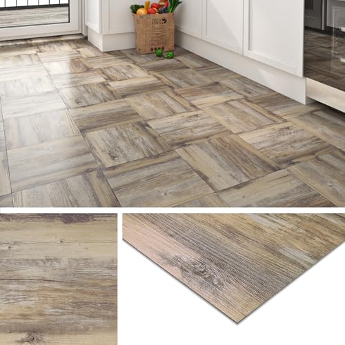Livelynine Vinylboden Selbstklebend Holzoptik Antik 30x30CM PVC Bodenbelag Selbstklebend Holz Hell 32-Fliesen PVC Fliesen Selbstklebend Bodenbelag Küche Badezimmer Linoleum Bodenbelag Fliesenoptik Livelynine Vinylboden Selbstklebend Holzoptik Antik 30x30CM PVC Bodenbelag Selbstklebend Holz Hell 32-Fliesen PVC Fliesen Selbstklebend Bodenbelag Küche Badezimmer Linoleum Bodenbelag Fliesenoptik von Livelynine