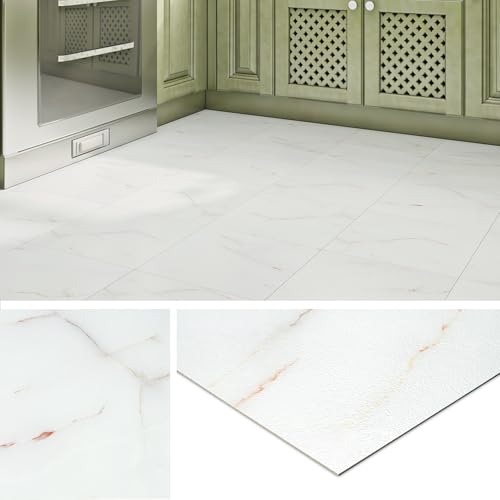 Livelynine Vinylboden Selbstklebend Marmor Weiß Rosegold PVC Bodenbelag Selbstklebend Fliesenoptik 30x30CM Bodenfliesen Selbstklebend Bad Küche Wasserfest PVC Boden Selbstklebend Flur, 4 Fliesen Livelynine Vinylboden Selbstklebend Marmor Weiß Rosegold PVC Bodenbelag Selbstklebend Fliesenoptik 30x30CM Bodenfliesen Selbstklebend Bad Küche Wasserfest PVC Boden Selbstklebend Flur, 4 Fliesen von Livelynine