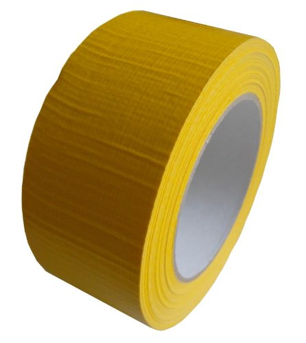 2 Rollen Klebeband Gewebeband Panzerband Panzertape 50m X 48mm gelb von Livepac Office