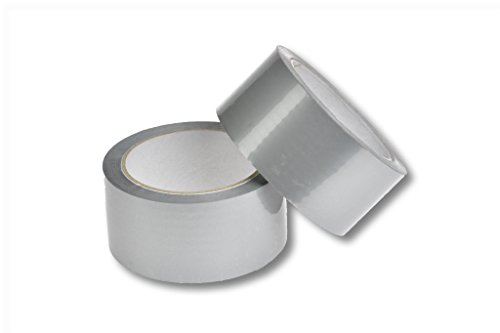 4x Packband / Paketklebeband / 66m X 50mm / leise abrollend / Farbe: silber von Livepac Office