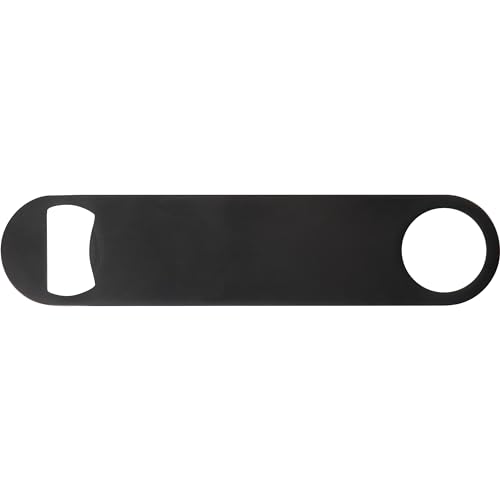 Flaschenöffner aus Edelstahl / Farbe: schwarz von Livepac Office