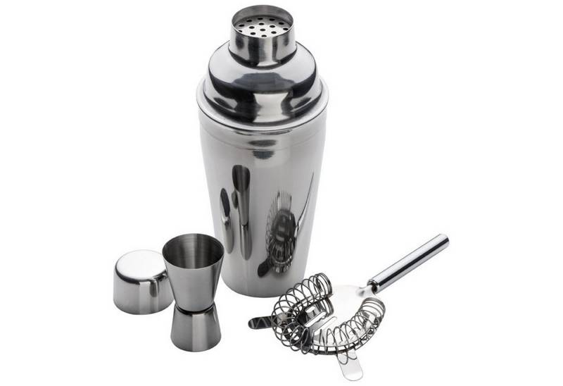 Macma Cocktail-Set Cocktail Set / 3tlg. mit Shaker, Messbecher und Sieb / verchromt Macma Cocktail-Set Cocktail Set / 3tlg. mit Shaker, Messbecher und Sieb / verchromt von Macma