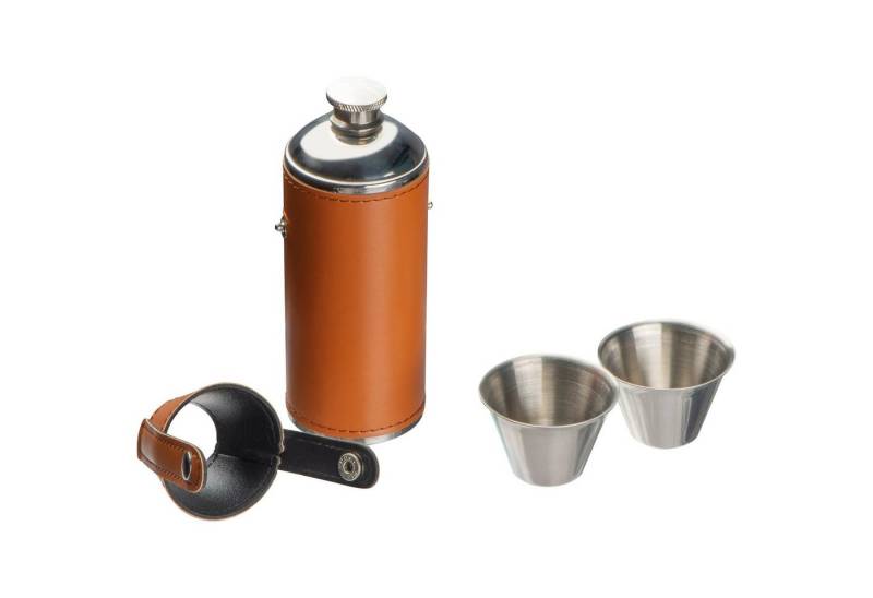 Macma Flachmann Flachmann aus Edelstahl / mit 2 Pinchen / 230 ml von Macma