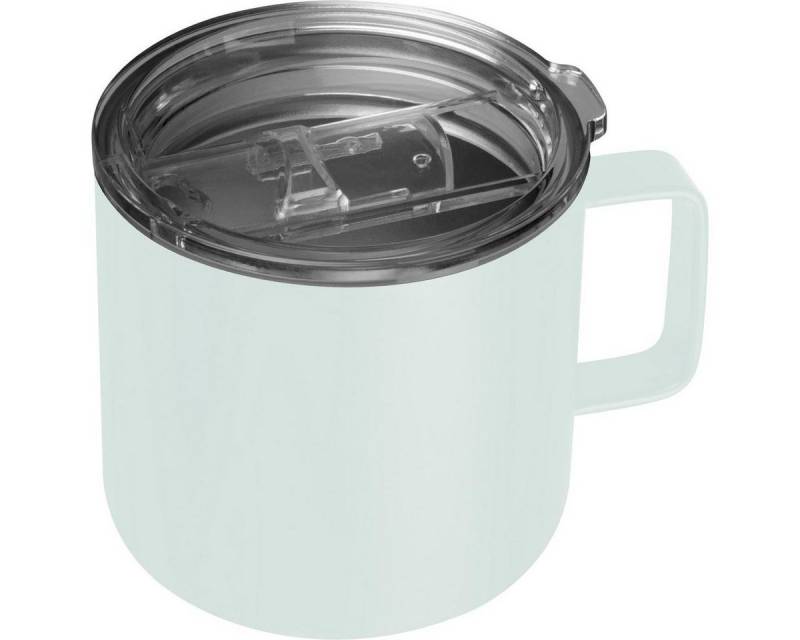 Macma Tasse Doppelwandige Vakuum Edelstahltasse transparentem Deckel / Farbe: weiß von Macma