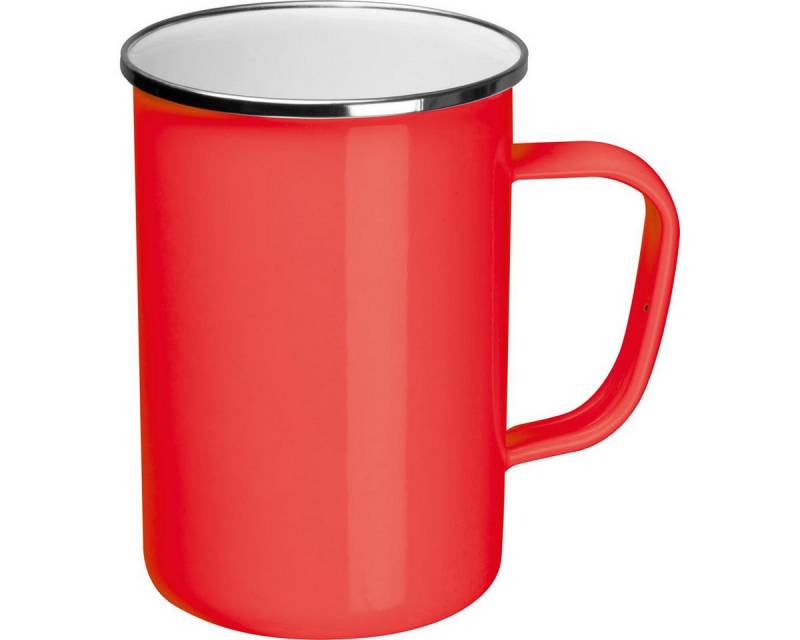 Macma Tasse Emaille Tasse / Füllvermögen: 550ml / Farbe: rot von Macma