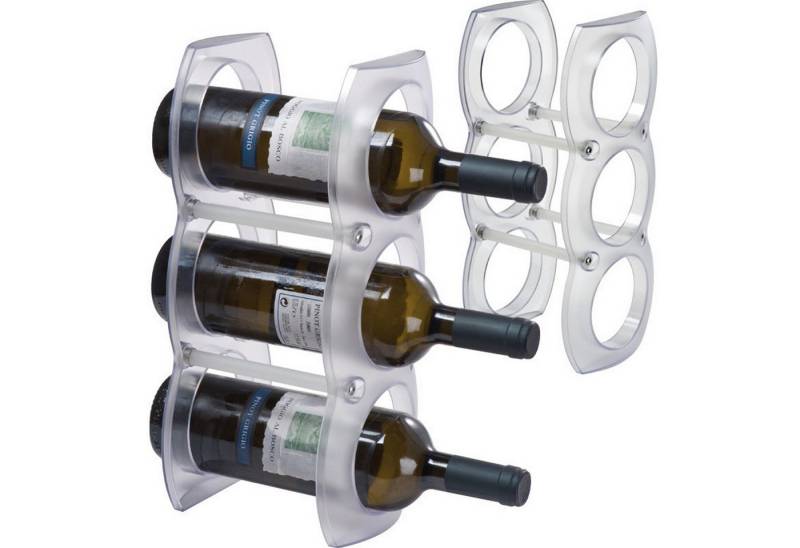 Macma Weinregal Weinregal aus Kunststoff für 3 Flaschen von Macma