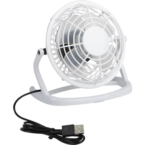 USB-Tischventilator / geräuscharm und schwenkbarer / Farbe: weiß von Livepac-Office