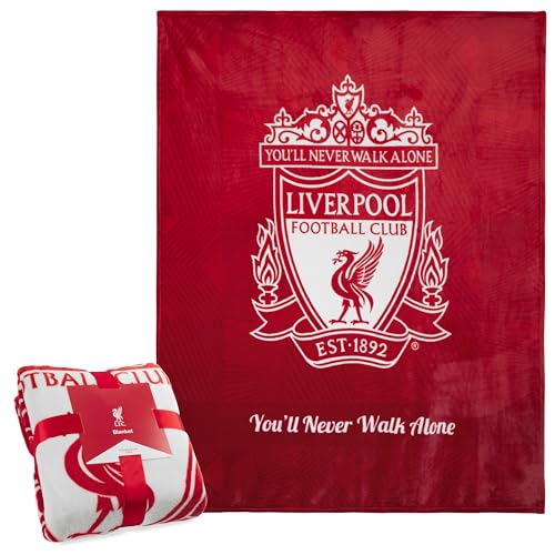 Liverpool F.C. Fleecedecke, weiche Fussball Kuscheldecke 125 x 150 cm (Rot) von Liverpool F.C.