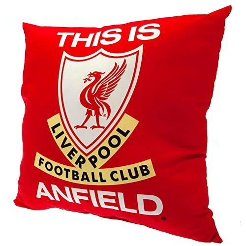 Liverpool FC - Gefülltes Kissen This Is Anfield (35 cm x 35 cm) (Rot/Weiß) von Liverpool FC