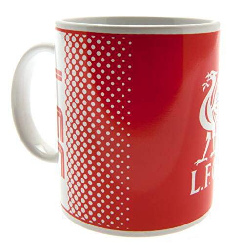 Liverpool FC Rot Weiß verblassen Design Fußball Geschenk Becher Offiziellen von Liverpool FC