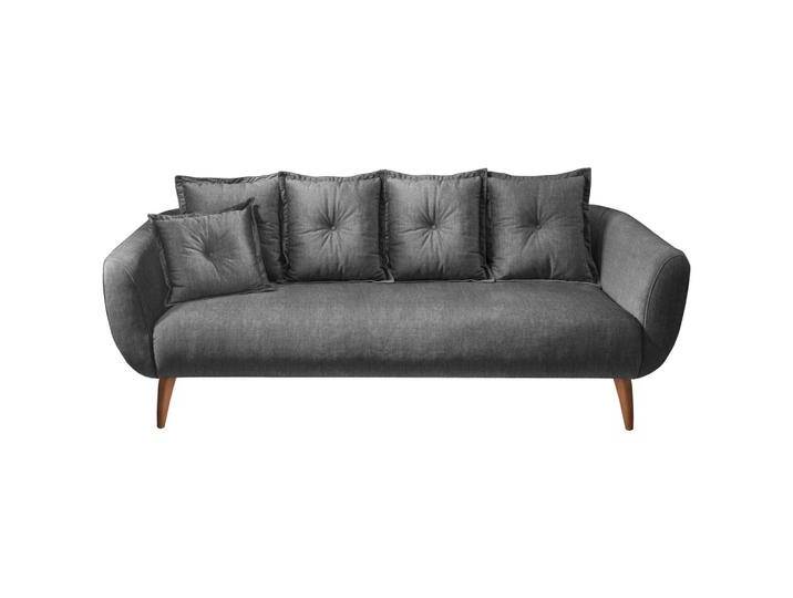 3-Sitzer-Sofa Baggio Grau Velours 3-Sitzer-Sofa Baggio Grau Velours von Livetastic