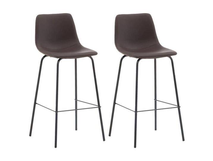 Barhocker-2er Set Alexi ca. 47x103x48 cm Dunkelbraun Barhocker-2er Set Alexi ca. 47x103x48 cm Dunkelbraun von Livetastic
