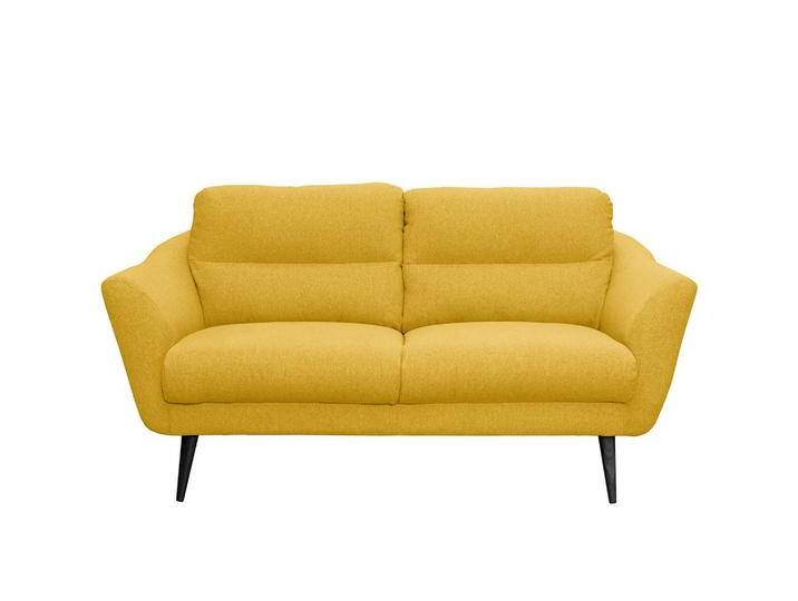 Livetastic 2,5-SITZER TROMSO, Gelb, Buche, 3-Sitzer, 187x87x88 cm, Made in EU, Rücken echt, Wohnzimmer, Sofas & Couches, Sofas von Livetastic