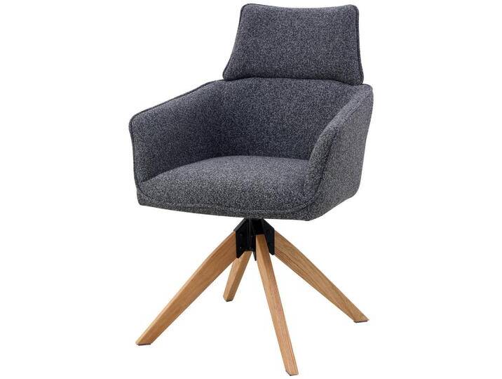 Livetastic ARMLEHNSTUHL, Anthrazit, Holz, Metall, Eiche, Pappel, massiv, Sperrholz, Flachrohr, 60x94x67 cm, Sitzfläche 360° drehbar, Stühle Livetastic ARMLEHNSTUHL, Anthrazit, Holz, Metall, Eiche, Pappel, massiv, Sperrholz, Flachrohr, 60x94x67 cm, Sitzfläche 360° drehbar, Stühle von Livetastic