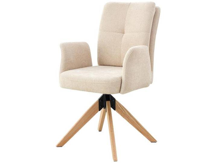 Livetastic ARMLEHNSTUHL, Beige, Holz, Metall, Eiche, Pappel, massiv, Sperrholz, Flachrohr, 60x94x66 cm, Sitzfläche 360° drehbar, Stühle Livetastic ARMLEHNSTUHL, Beige, Holz, Metall, Eiche, Pappel, massiv, Sperrholz, Flachrohr, 60x94x66 cm, Sitzfläche 360° drehbar, Stühle von Livetastic