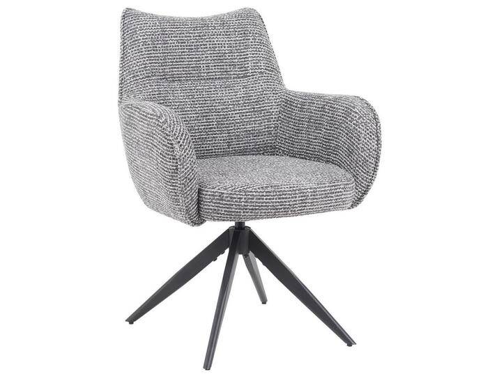 Livetastic ARMLEHNSTUHL, Dunkelgrau, Stativgestell, 63x88x63 cm, Sitzfläche 360° drehbar, automatische Rückholfunktion, Stühle von Livetastic