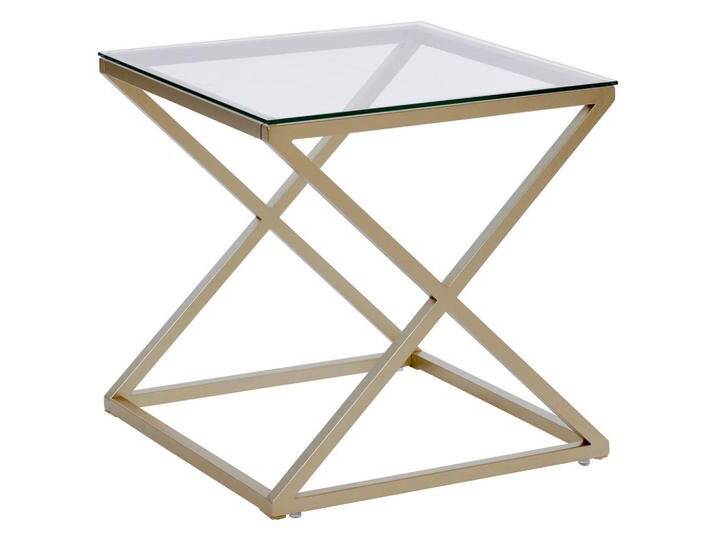 Livetastic BEISTELLTISCH, Gold, Klar, Metall, Glas, quadratisch, X-Form, 50x50x50 cm, einfacher Aufbau, Wohnzimmer, Wohnzimmertische, Beistelltische Livetastic BEISTELLTISCH, Gold, Klar, Metall, Glas, quadratisch, X-Form, 50x50x50 cm, einfacher Aufbau, Wohnzimmer, Wohnzimmertische, Beistelltische von Livetastic