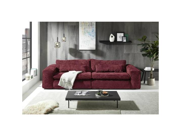 Livetastic BIGSOFA VENICE, Weinrot, 3-Sitzer, Füllung: Schaumstoffflocken,Schaumstoffflocken, 300x80x118 cm, Made in EU, Rücken echt, Armteil links, Livetastic BIGSOFA VENICE, Weinrot, 3-Sitzer, Füllung: Schaumstoffflocken,Schaumstoffflocken, 300x80x118 cm, Made in EU, Rücken echt, Armteil links, von Livetastic