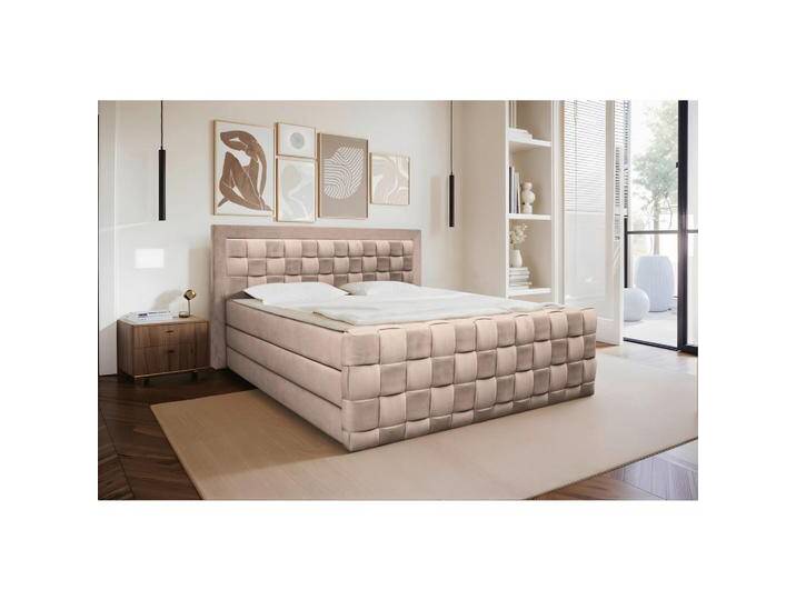 Livetastic BOXSPRINGBETT, Beige, H3, Höhe ca. 18 cm, 160x200 cm, Bettkasten, gepolstertes Kopfteil, Topper durchgehend, in verschiedenen Größen Livetastic BOXSPRINGBETT, Beige, H3, Höhe ca. 18 cm, 160x200 cm, Bettkasten, gepolstertes Kopfteil, Topper durchgehend, in verschiedenen Größen von Livetastic