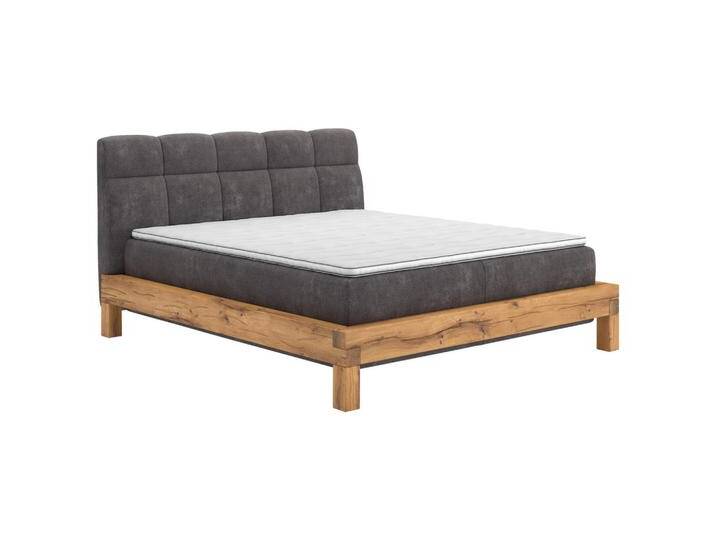 Livetastic BOXSPRINGBETT, Dunkelgrau, Buche, massiv, H2 + H3, 7-Zonen, Höhe ca. 20 cm, 160x200 cm, FSC, gepolstertes Kopfteil, Topper durchgehend, Livetastic BOXSPRINGBETT, Dunkelgrau, Buche, massiv, H2 + H3, 7-Zonen, Höhe ca. 20 cm, 160x200 cm, FSC, gepolstertes Kopfteil, Topper durchgehend, von Livetastic