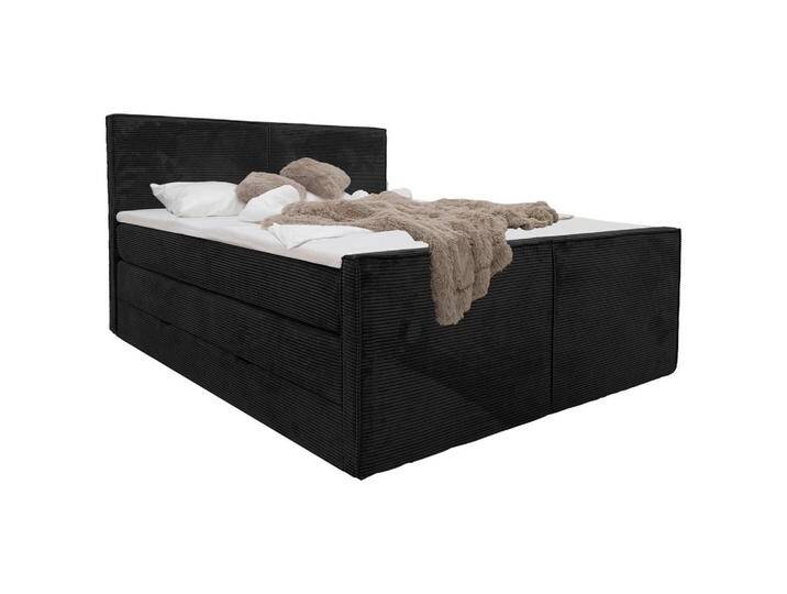 Livetastic BOXSPRINGBETT, Schwarz, H3, Höhe ca. 18 cm, 160x200 cm, Bettkasten, gepolstertes Kopfteil, Topper durchgehend, in verschiedenen Größen Livetastic BOXSPRINGBETT, Schwarz, H3, Höhe ca. 18 cm, 160x200 cm, Bettkasten, gepolstertes Kopfteil, Topper durchgehend, in verschiedenen Größen von Livetastic
