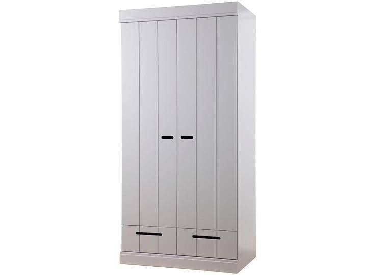Livetastic DREHTÜRENSCHRANK Connect, Grau, Holz, Kiefer, massiv, 1 Fächer, 2 Schubladen, 94x195x53 cm, in verschiedenen Holzdekoren erhältlich, Livetastic DREHTÜRENSCHRANK Connect, Grau, Holz, Kiefer, massiv, 1 Fächer, 2 Schubladen, 94x195x53 cm, in verschiedenen Holzdekoren erhältlich, von Livetastic