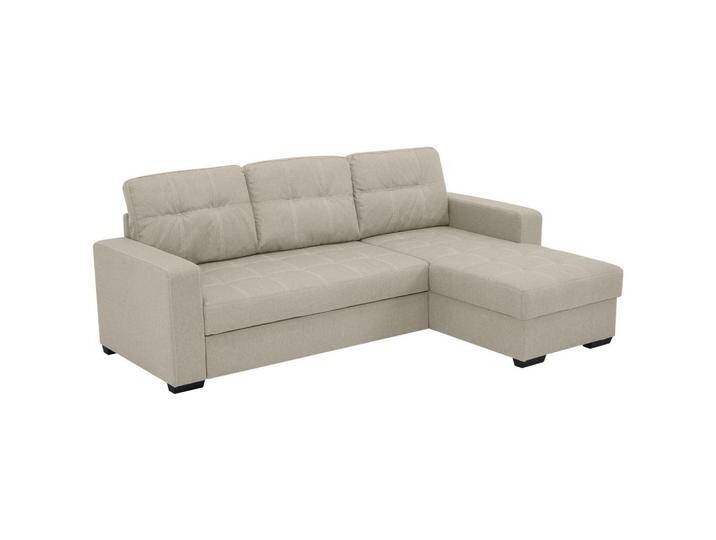 Livetastic ECKSCHLAFSOFA, Sand, 3-Sitzer, 240x160 cm, Made in EU, Wohnzimmer, Sofas & Couches, Schlafsofas, Schlafsofas mit Bettkasten von Livetastic