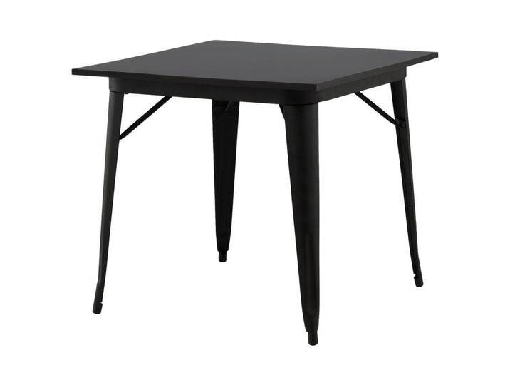 Livetastic ESSTISCH, Schwarz, Metall, Pappel, quadratisch, eckig, 80x75x80 cm, Küchen, Küchenmöbel, Küchentische von Livetastic