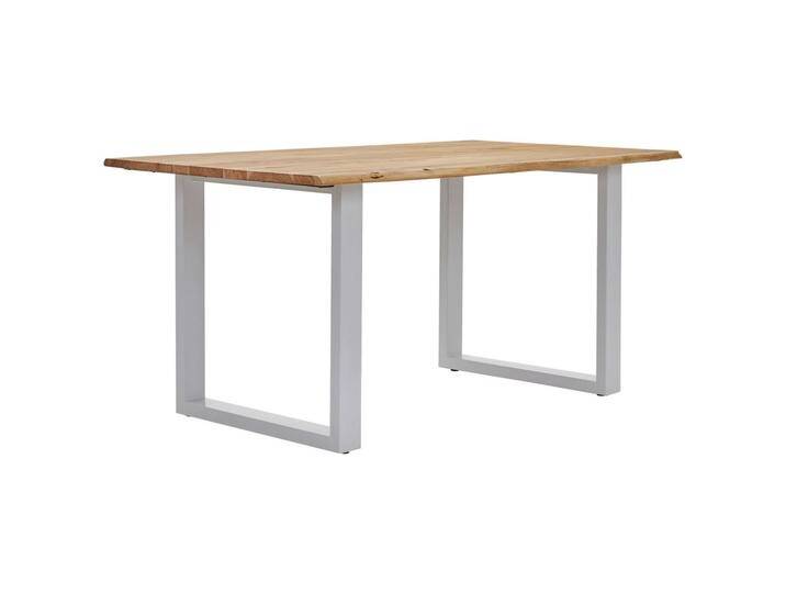 Livetastic ESSTISCH, Weiß, Akazie, Holz, Metall, Akazie, vollmassiv, Holz, rechteckig, U-Form, 90x76x160 cm, Esszimmer, Tische, Esstische Livetastic ESSTISCH, Weiß, Akazie, Holz, Metall, Akazie, vollmassiv, Holz, rechteckig, U-Form, 90x76x160 cm, Esszimmer, Tische, Esstische von Livetastic